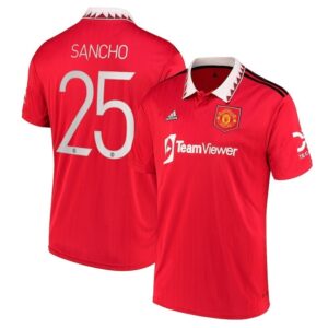 MAILLOT MANCHESTER UNITED DOMICILE SANCHO COUPE D'EUROPE 2022-2023