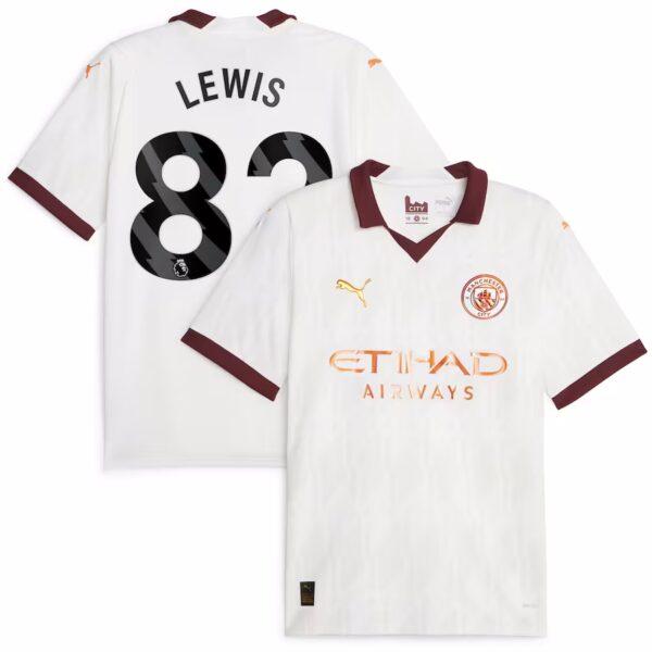 MAILLOT MANCHESTER CITY EXTERIEUR LEWIS 2023-2024