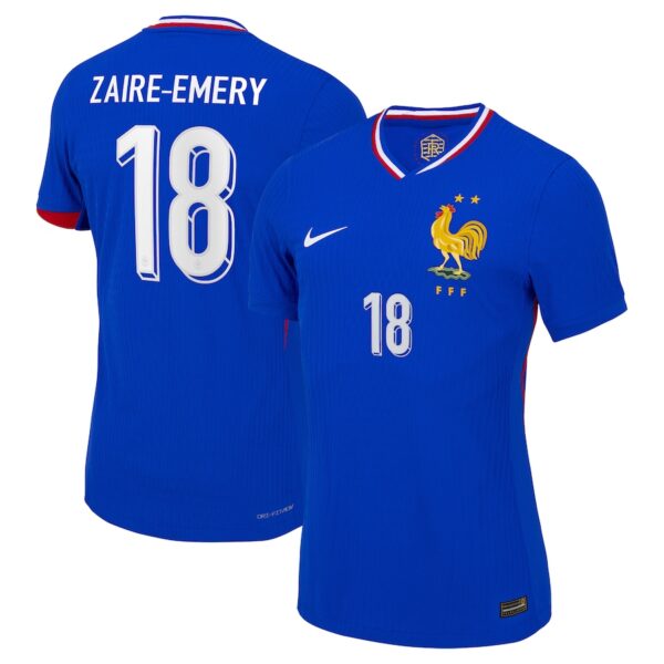 MAILLOT FRANCE DOMICILE ZAIRE-EMERY DRI-FIT ADV VAPOR MATCH SAISON 2024-2025