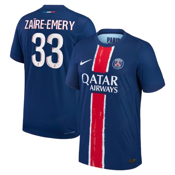 MAILLOT PSG DOMICILE ZAIRE-EMERY VERSION VAPOR MATCH SAISON 2024-2025