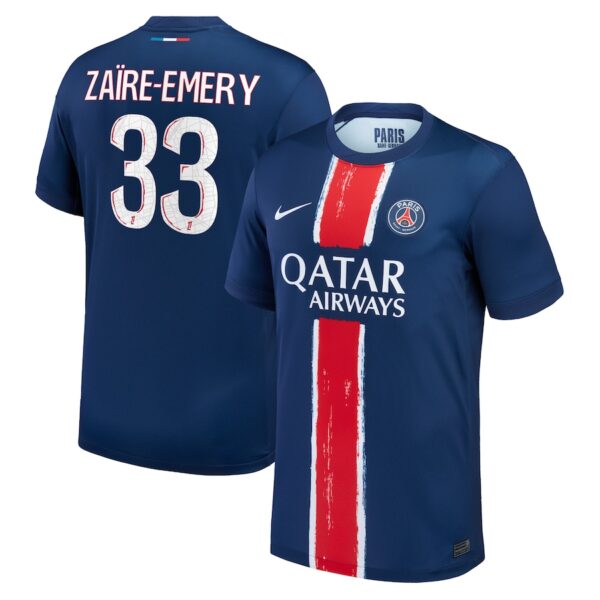 MAILLOT PSG DOMICILE ZAIRE-EMERY SAISON 2024-2025