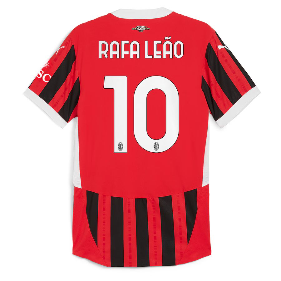 MAILLOT MILAN AC RAFA LEAO AUTHENTIC DOMICILE SAISON 2024-2025