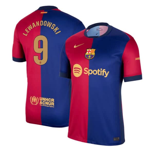 MAILLOT FC BARCELONE DOMICILE LEWANDOWSKI SAISON 2024-2025